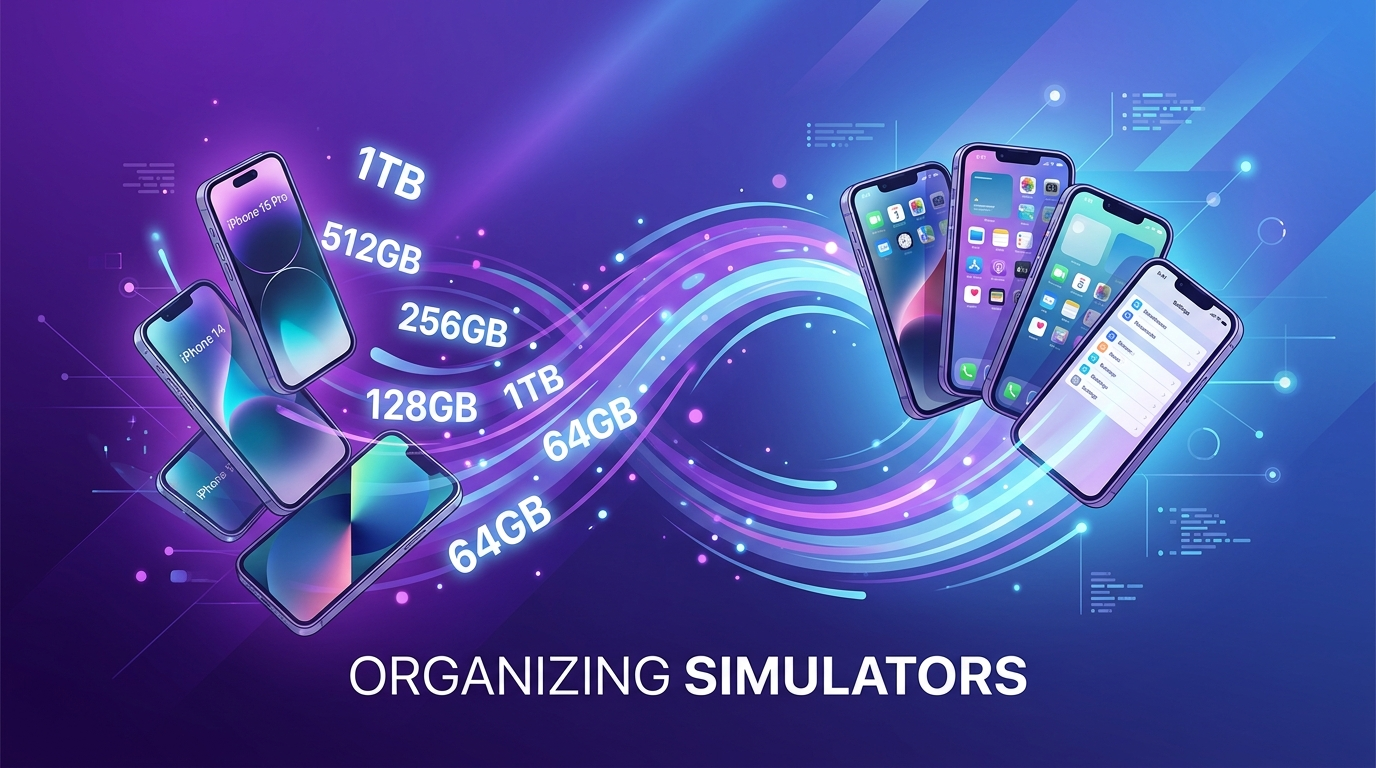 Delete Xcode simulators free space